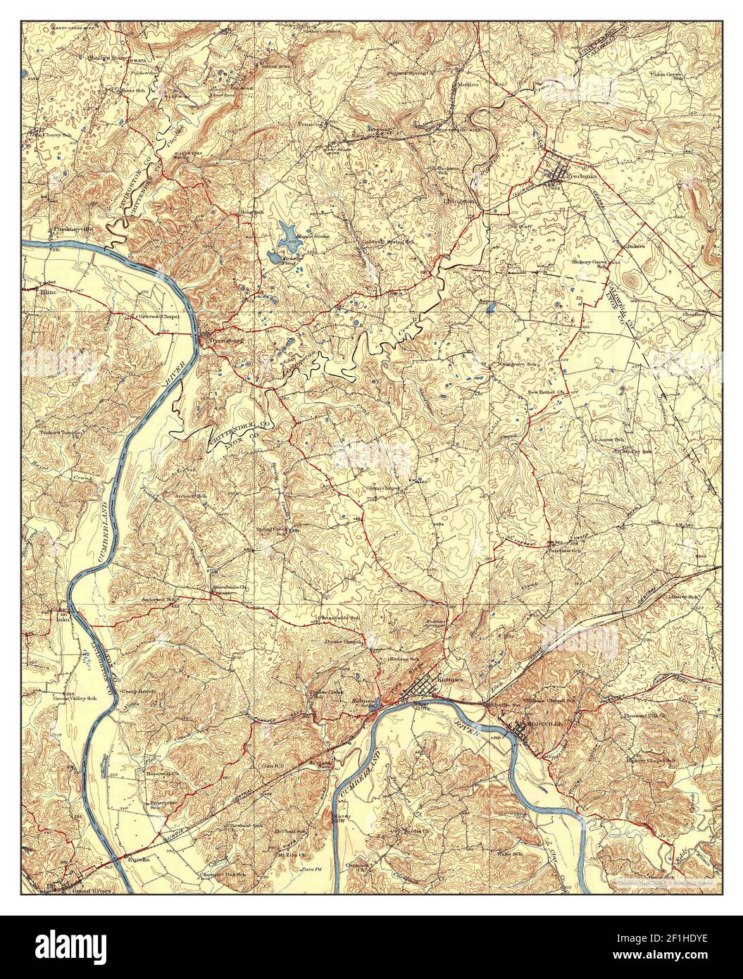 Eddyville kentucky map Cut Out Stock Images & Pictures Alamy