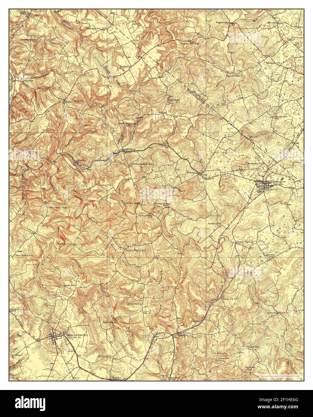 Hardinsburg, Kentucky, map 1931, 162500, United States of America by