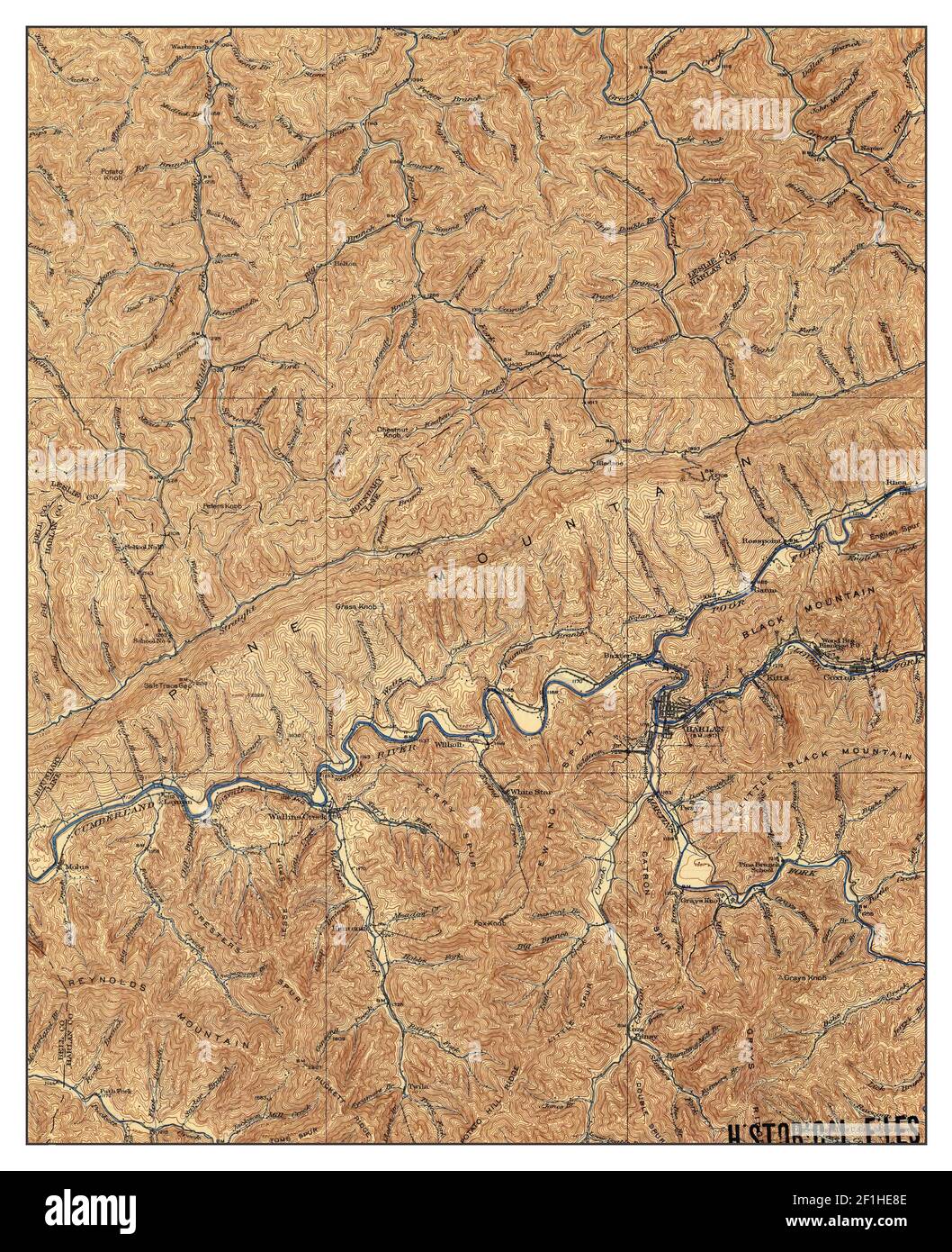 Harlan Kentucky map 1919 1 62500 - Harlan Kentucky Map 1919 162500 United States Of America By Timeless Maps Data Us Geological Survey 2F1HE8E