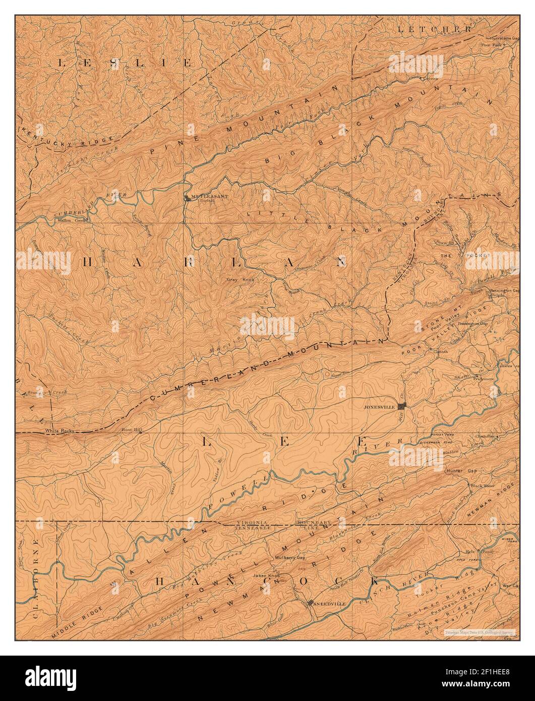 Map of jonesville hires stock photography and images Alamy