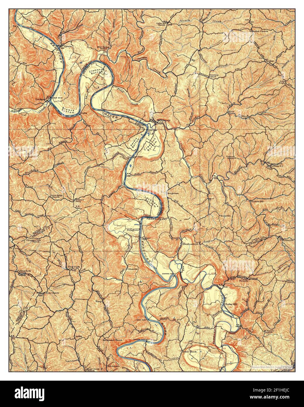 Lockport, Kentucky, map 1906, 162500, United States of America by
