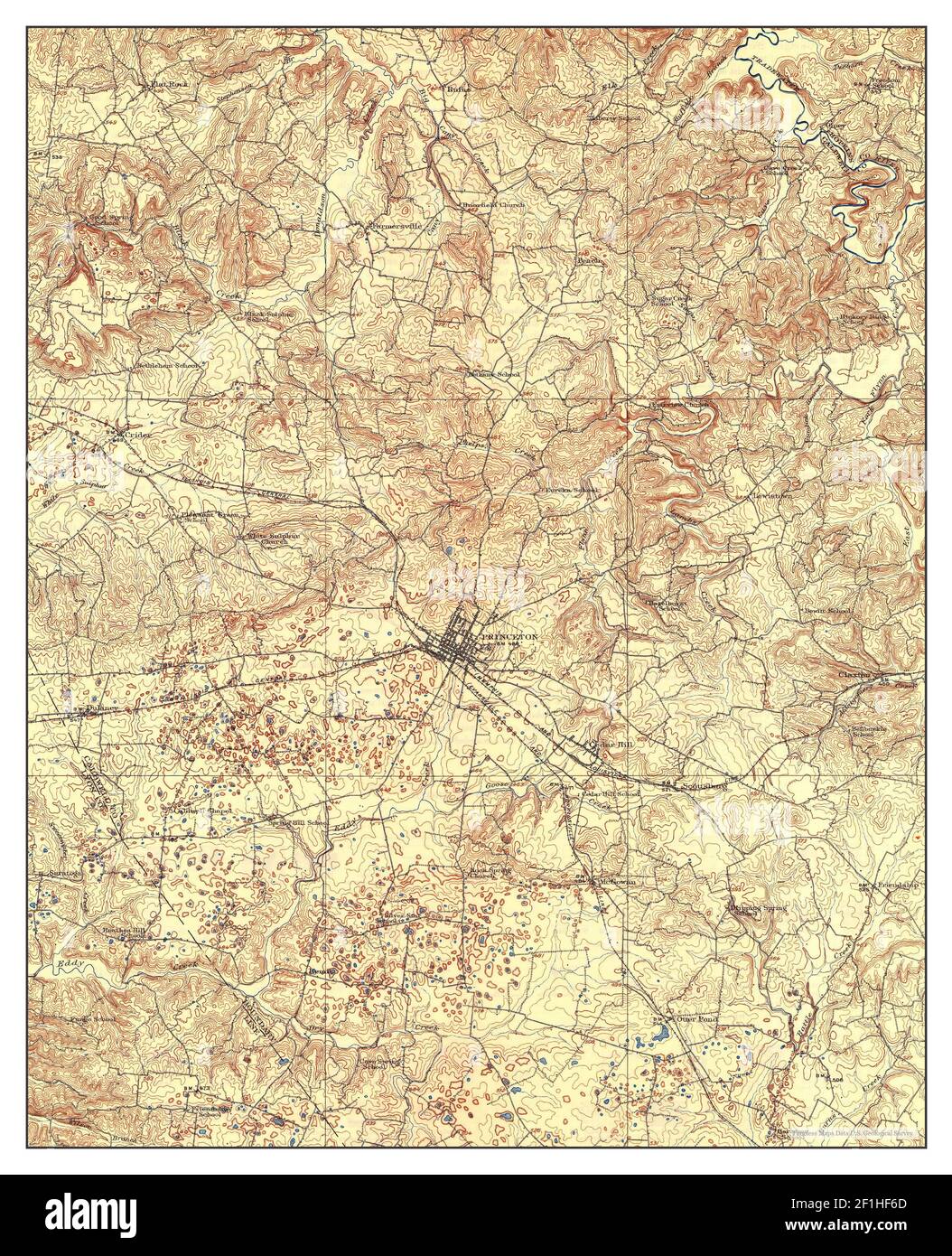 Map of princeton kentucky Cut Out Stock Images & Pictures Alamy