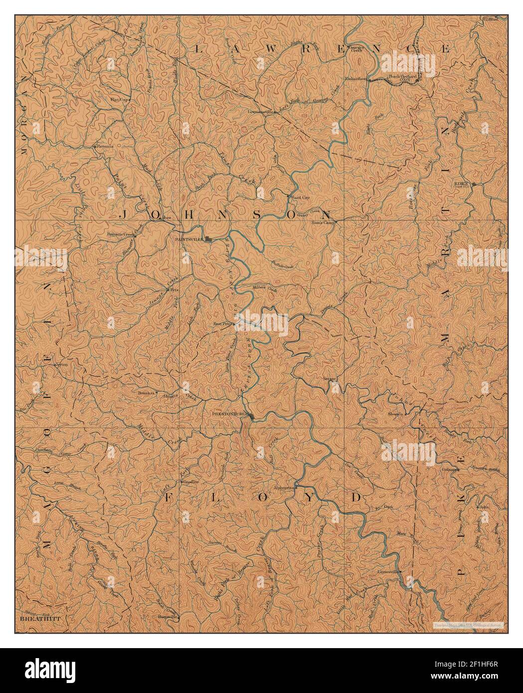 Prestonsburg kentucky map hires stock photography and images Alamy