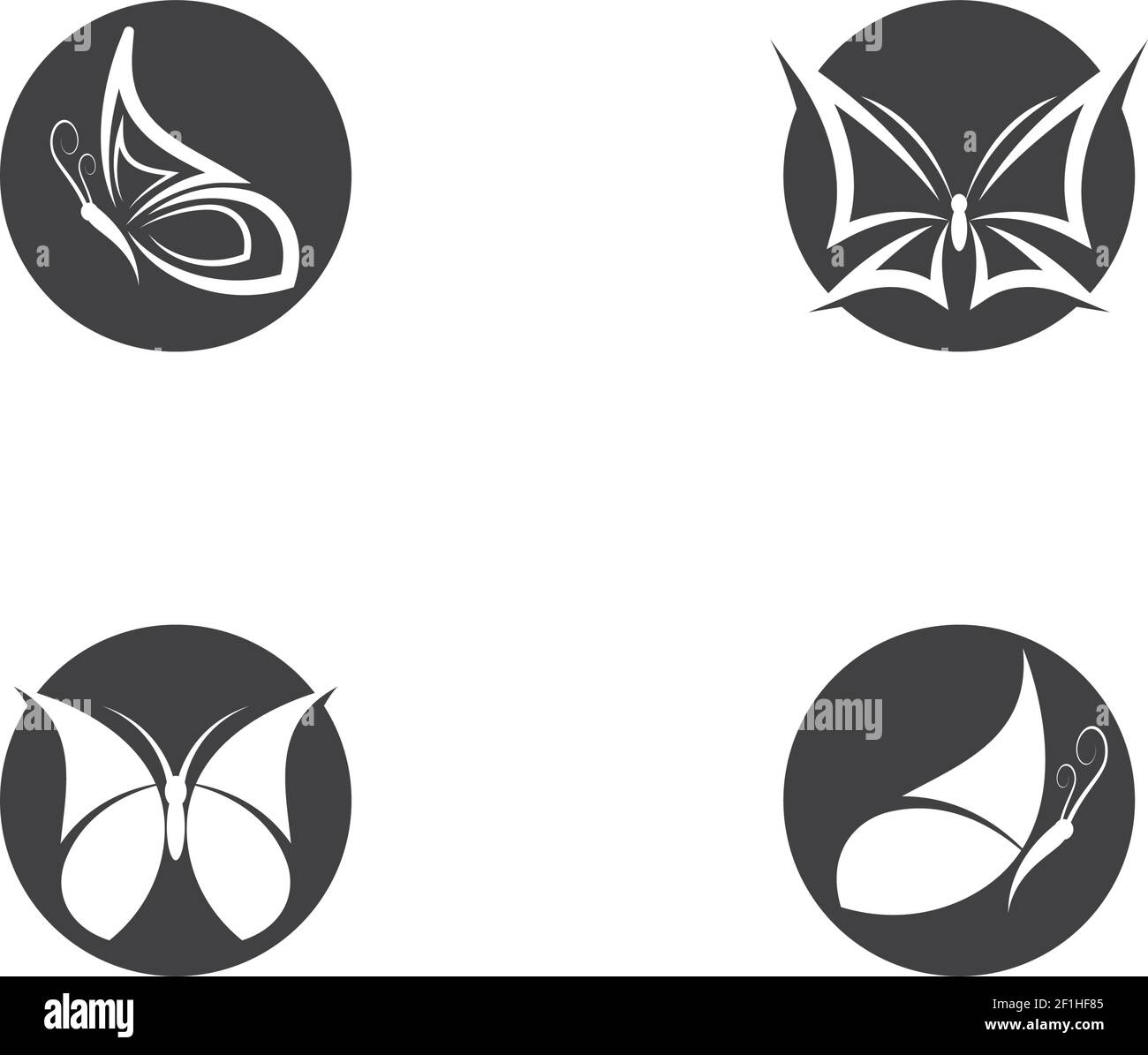 Butterfly logo template vector icon illustration design Stock Vector ...