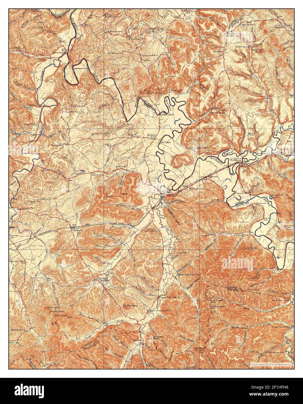 Salt Lick, Kentucky, map 1934, 162500, United States of America by Timeless Maps, data U.S