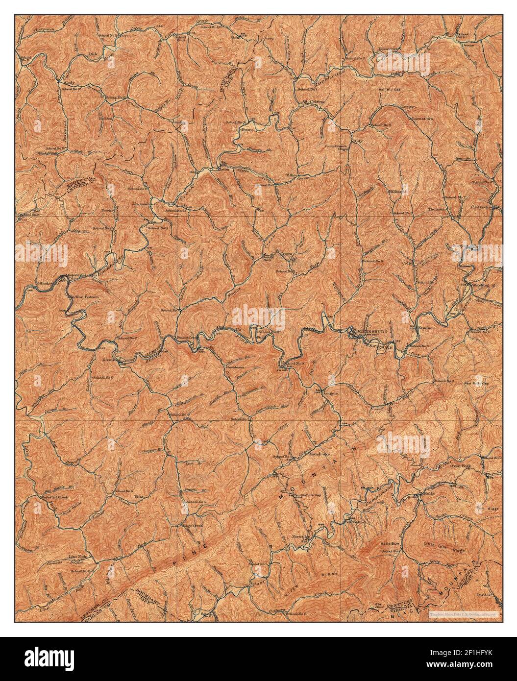 Whitesburg kentucky map hires stock photography and images Alamy