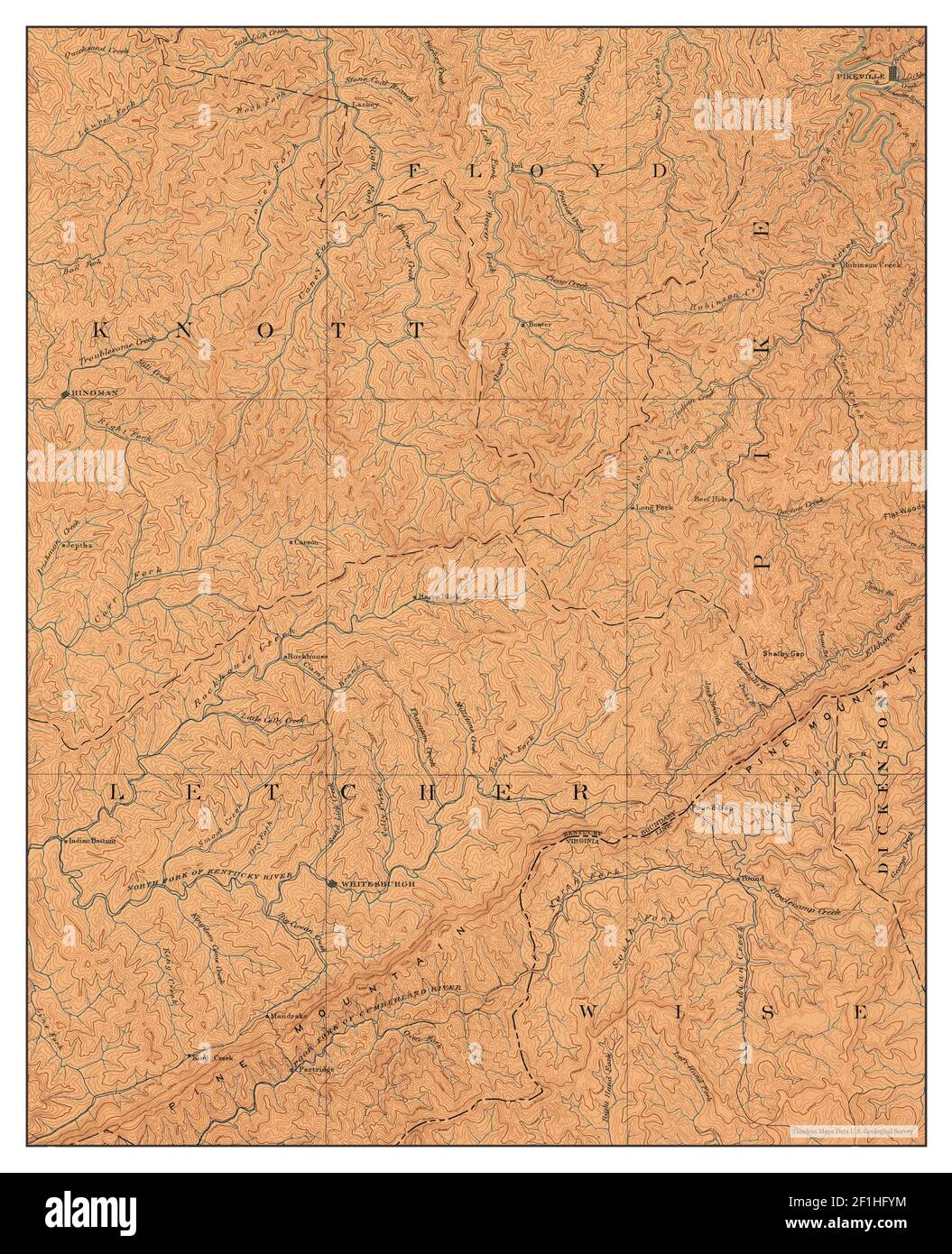 Map of whitesburg hires stock photography and images Alamy