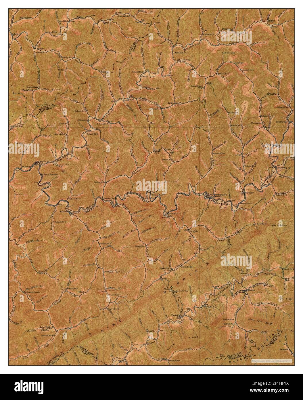 Map of whitesburg hires stock photography and images Alamy