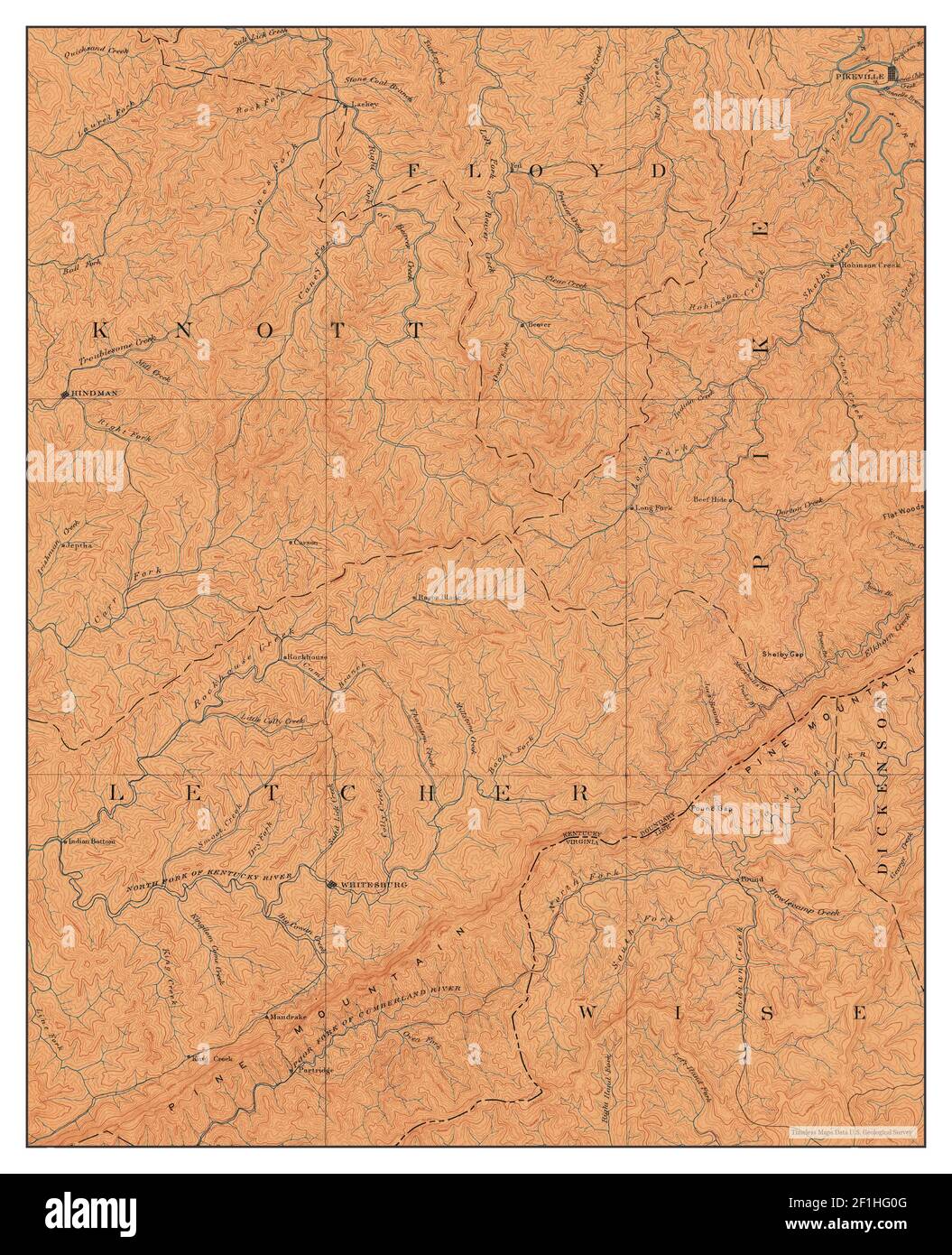 Map of whitesburg hires stock photography and images Alamy