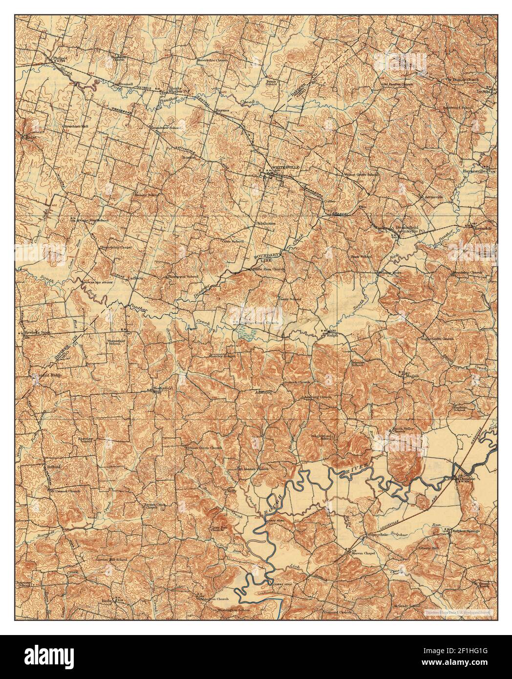 Whitesville map hires stock photography and images Alamy