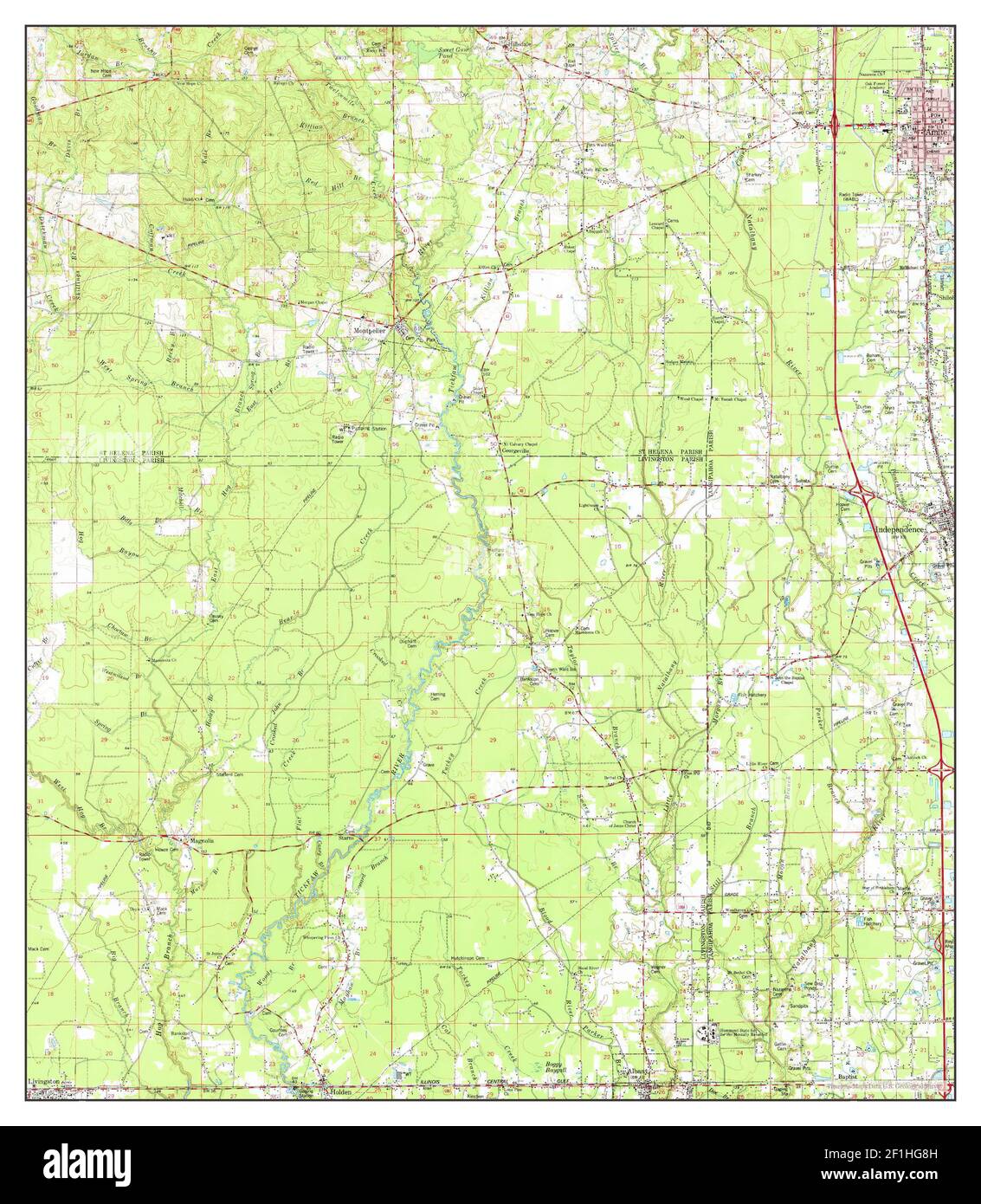 Map of amite Cut Out Stock Images & Pictures Alamy