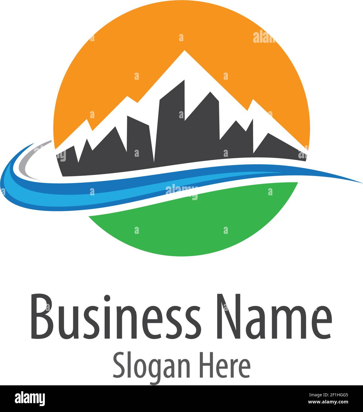 Mountain logo template vector icon illustration design Stock Vector