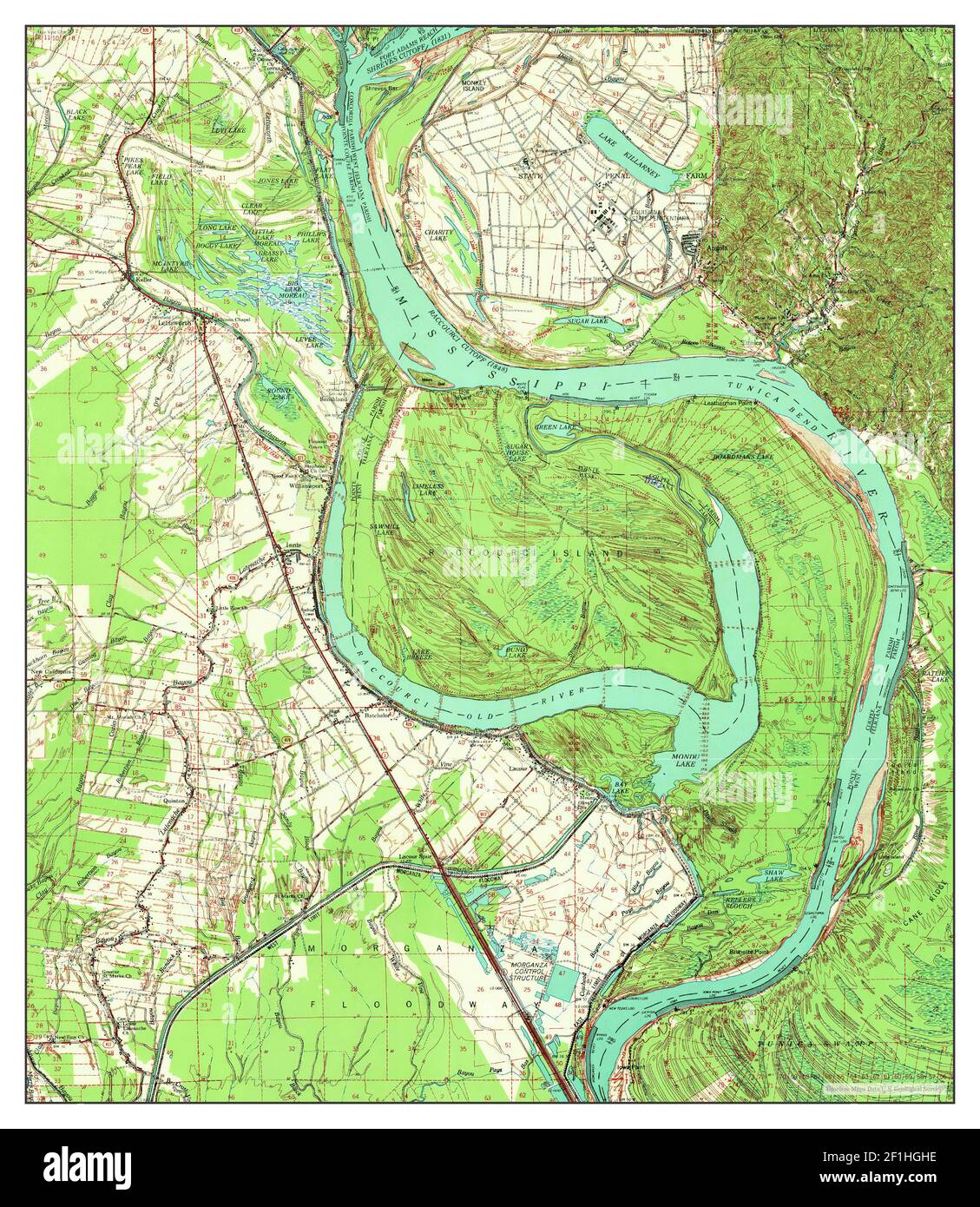 Batchelor, Louisiana, map 1967, 162500, United States of America by