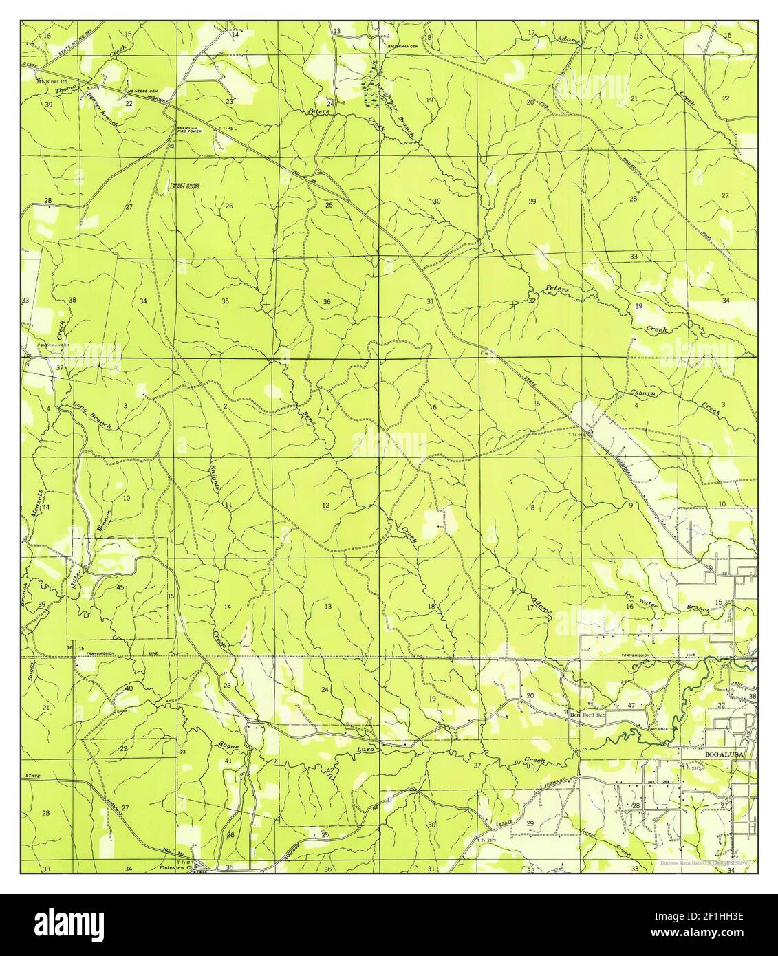 Bogalusa West, Louisiana, map 1949, 131680, United States of America