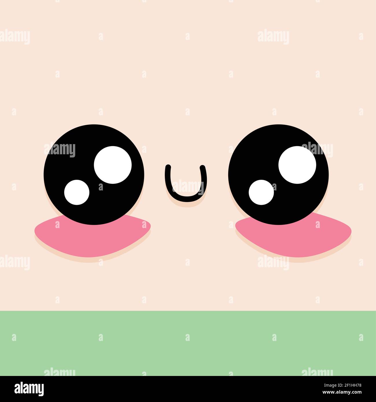 Happy facial expression Stock Vector