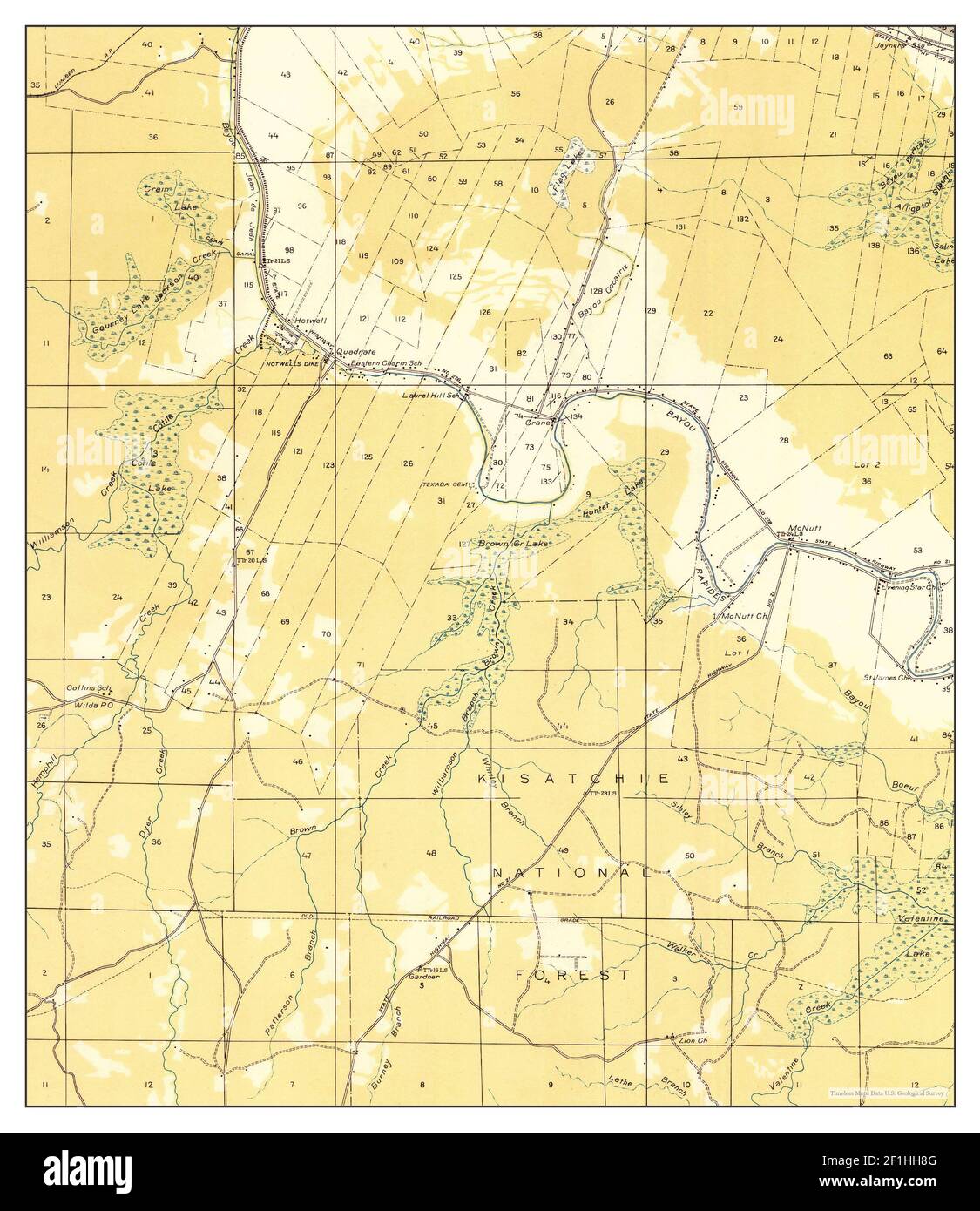 Boyce SW, Louisiana, map 1932, 131680, United States of America by