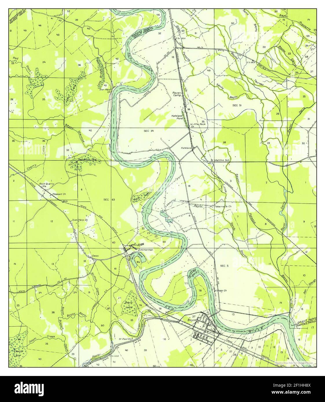 Boyce NW, Louisiana, map 1949, 131680, United States of America by