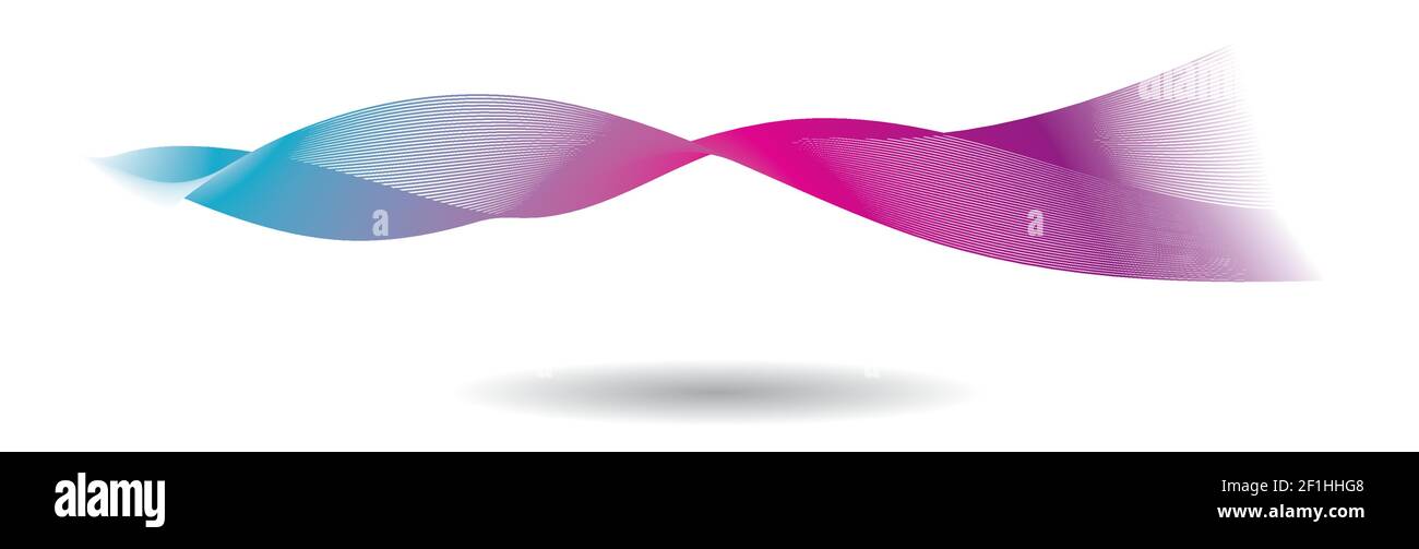 Colorful wave line illustration Stock Vector Image & Art - Alamy