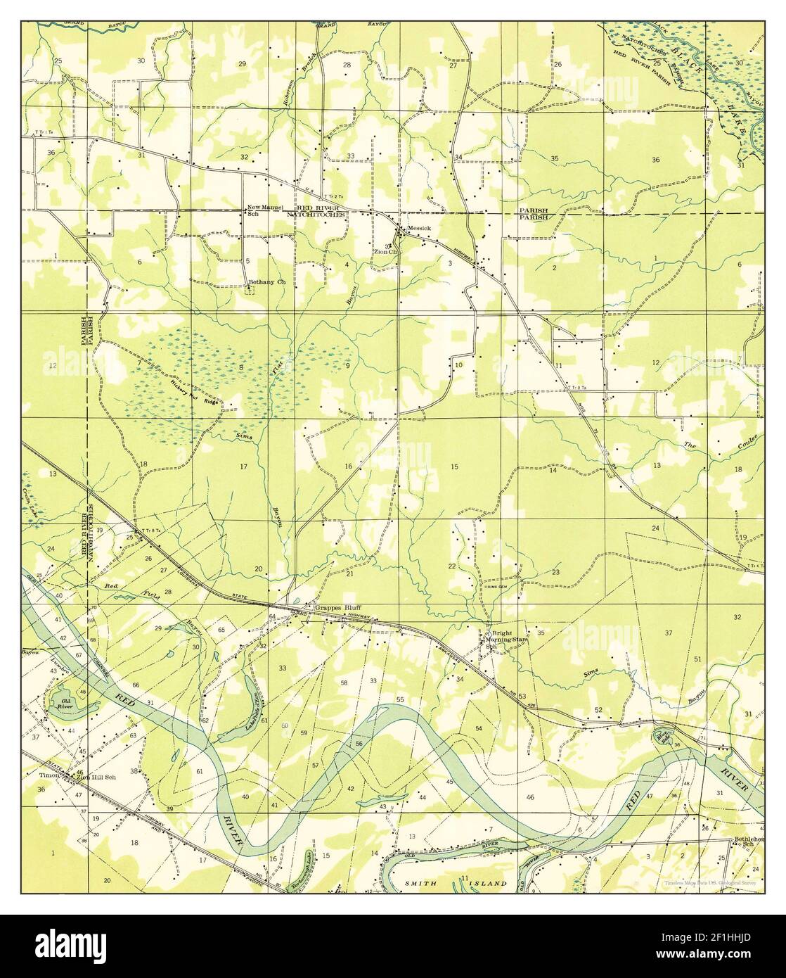 Map of campti hires stock photography and images Alamy