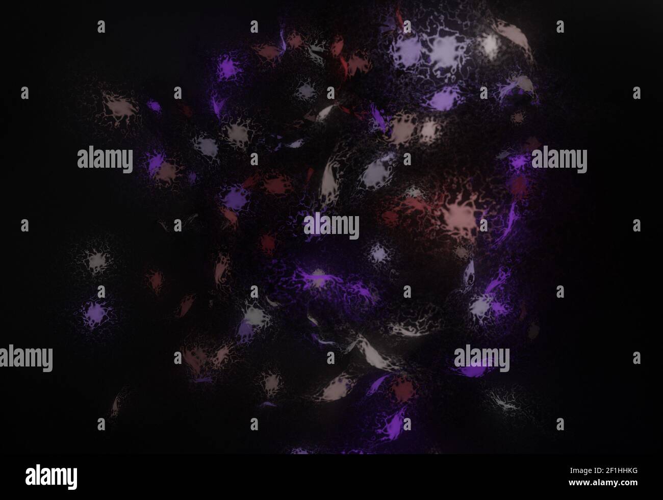 Neural network cells system with links and axone and dendrite connection 3D illustration Stock Photo