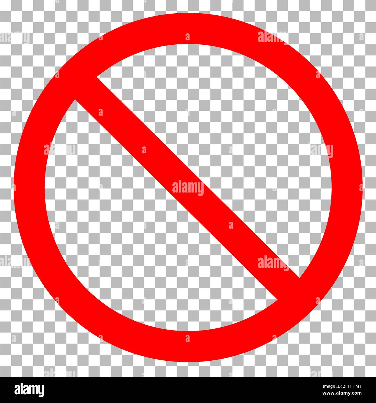 Prohibition icon transparent on white background. Prohibition symbol ...