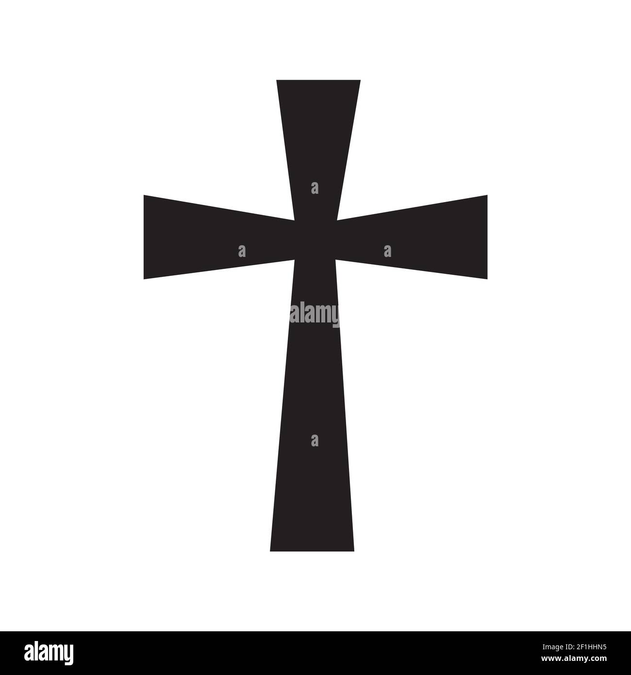 religion cross icon on white background. christianity religion symbol
