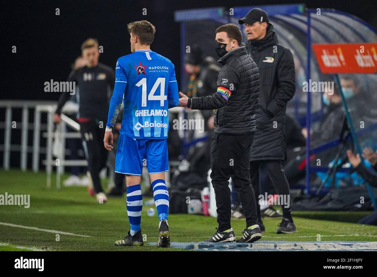 Gent Belgium March 8 Alessio Castro Montes Of Kaa Gent And Coach Alexander Blessen Of Kv Oostende During The Jupiler Pro League Match Between Kaa Stock Photo Alamy Gent Belgium March 8 Alessio Castro Montes Of Kaa Gent And Coach Alexander Blessen Of Kv Oostende During The Jupiler Pro League Match Between Kaa Stock Photo Alamy
