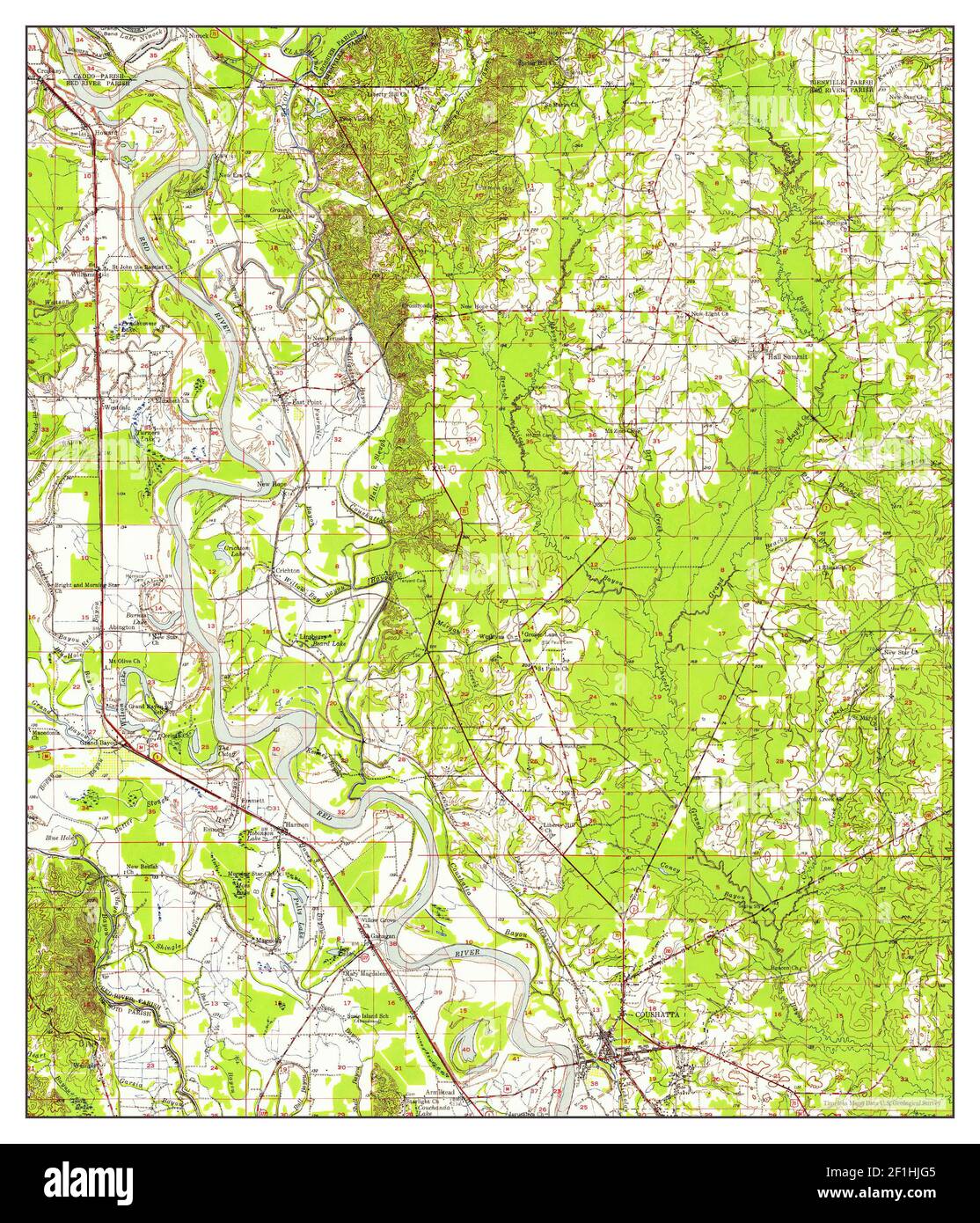 Map of coushatta Cut Out Stock Images & Pictures Alamy