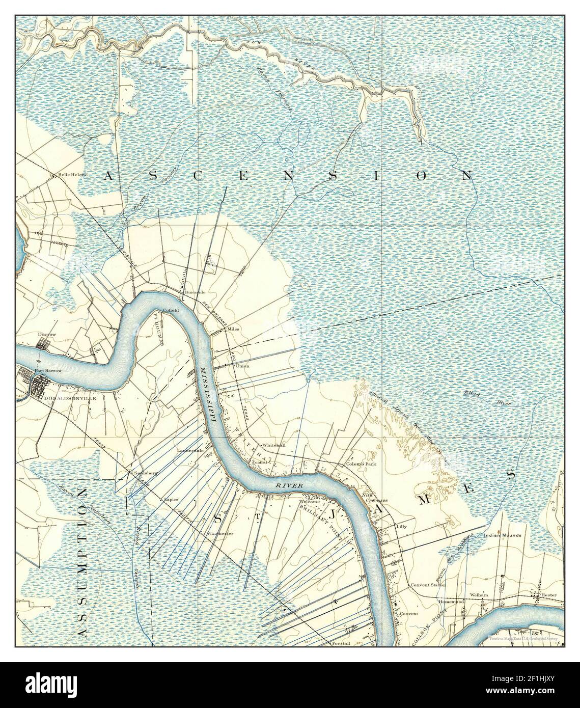 Donaldsonville louisiana map hires stock photography and images Alamy