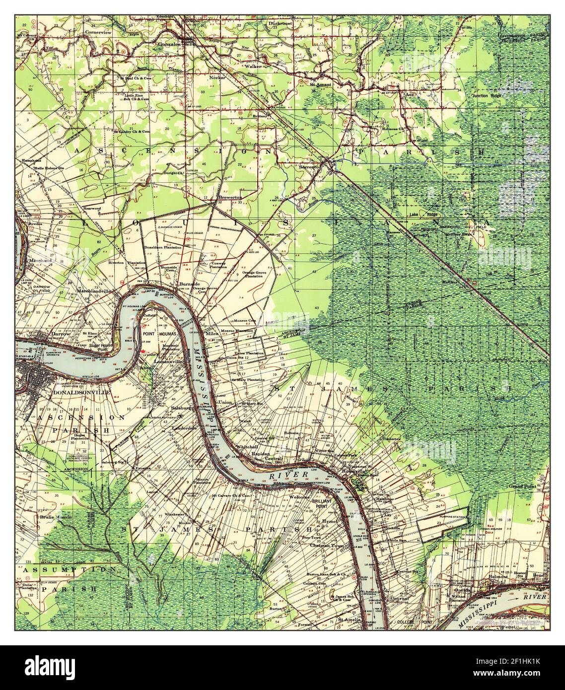 Map of donaldsonville Cut Out Stock Images & Pictures Alamy