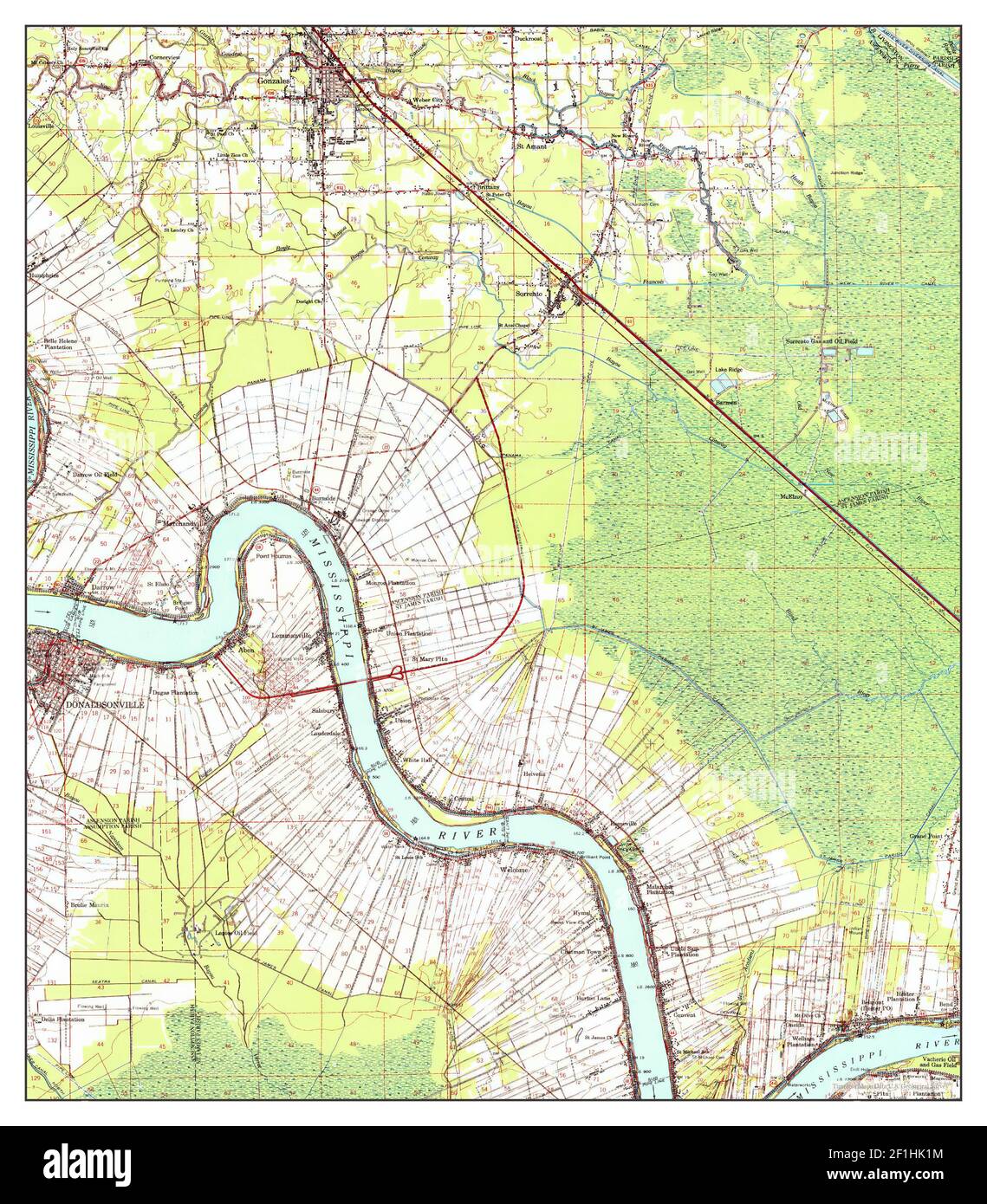 Donaldsonville map Cut Out Stock Images & Pictures Alamy