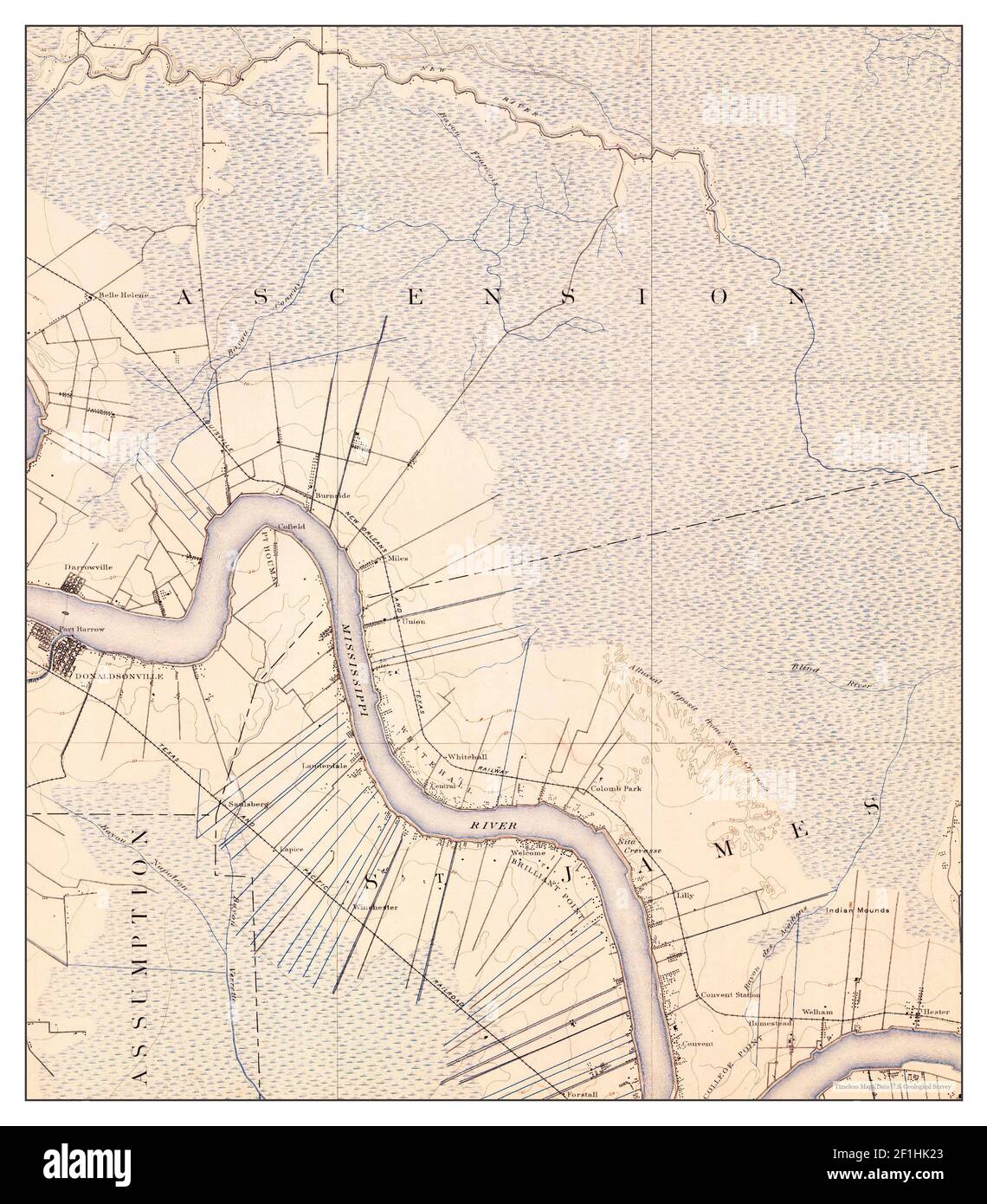 Donaldsonville louisiana map hires stock photography and images Alamy