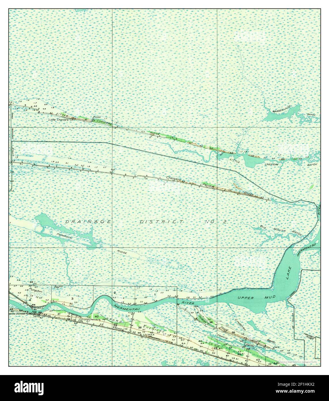 Map of grand chenier hires stock photography and images Alamy
