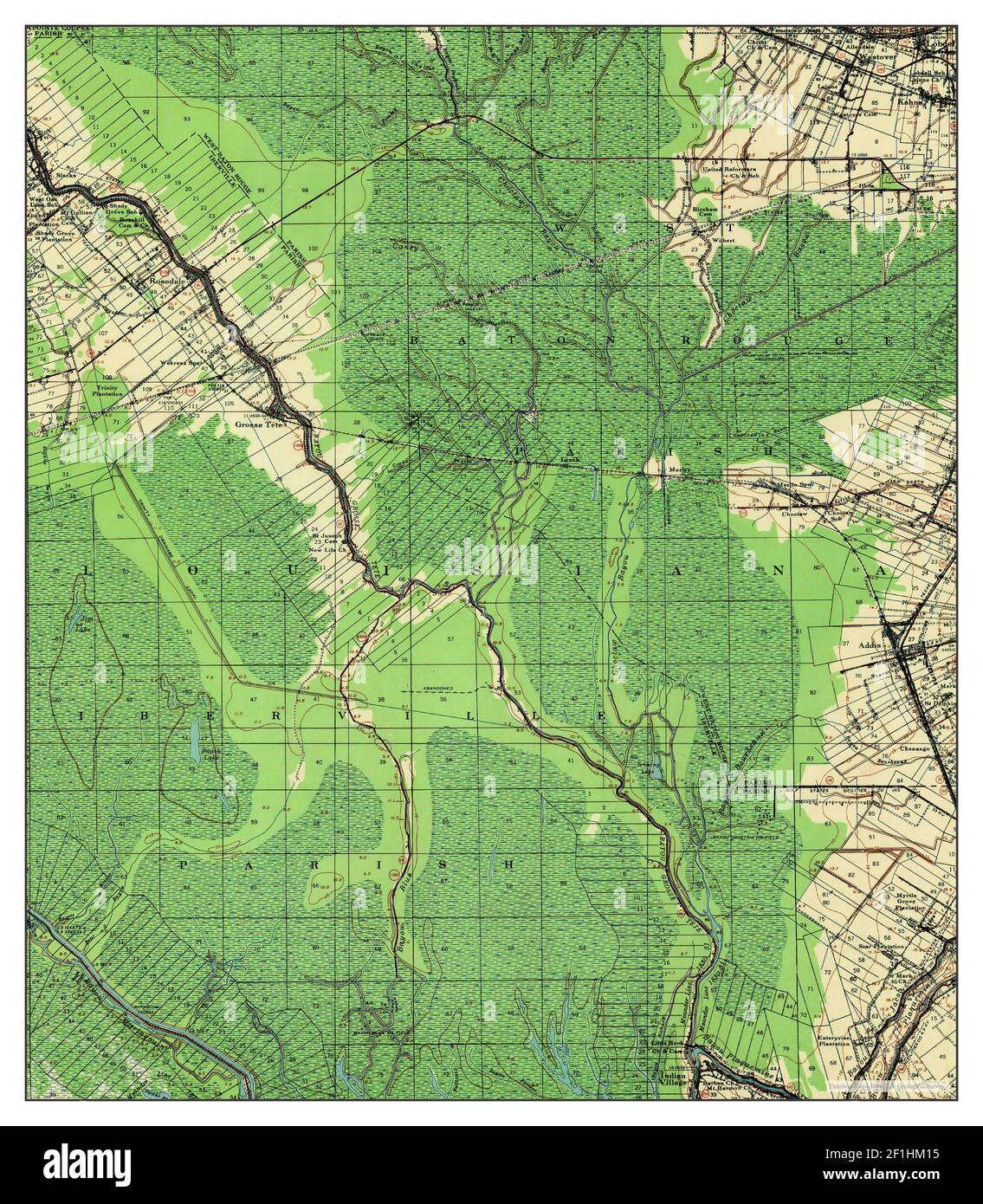 Grosse Tete, Louisiana, map 1940, 162500, United States of America by Timeless Maps, data U.S