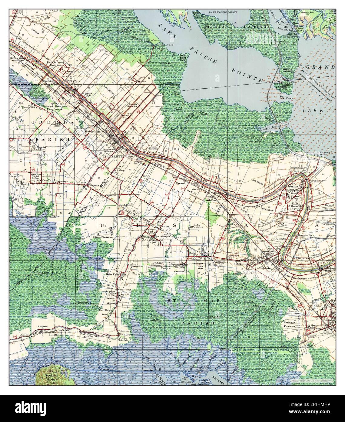Jeanerette map Cut Out Stock Images & Pictures Alamy