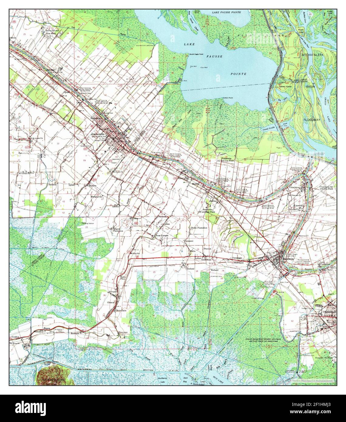 Jeanerette louisiana map hires stock photography and images Alamy