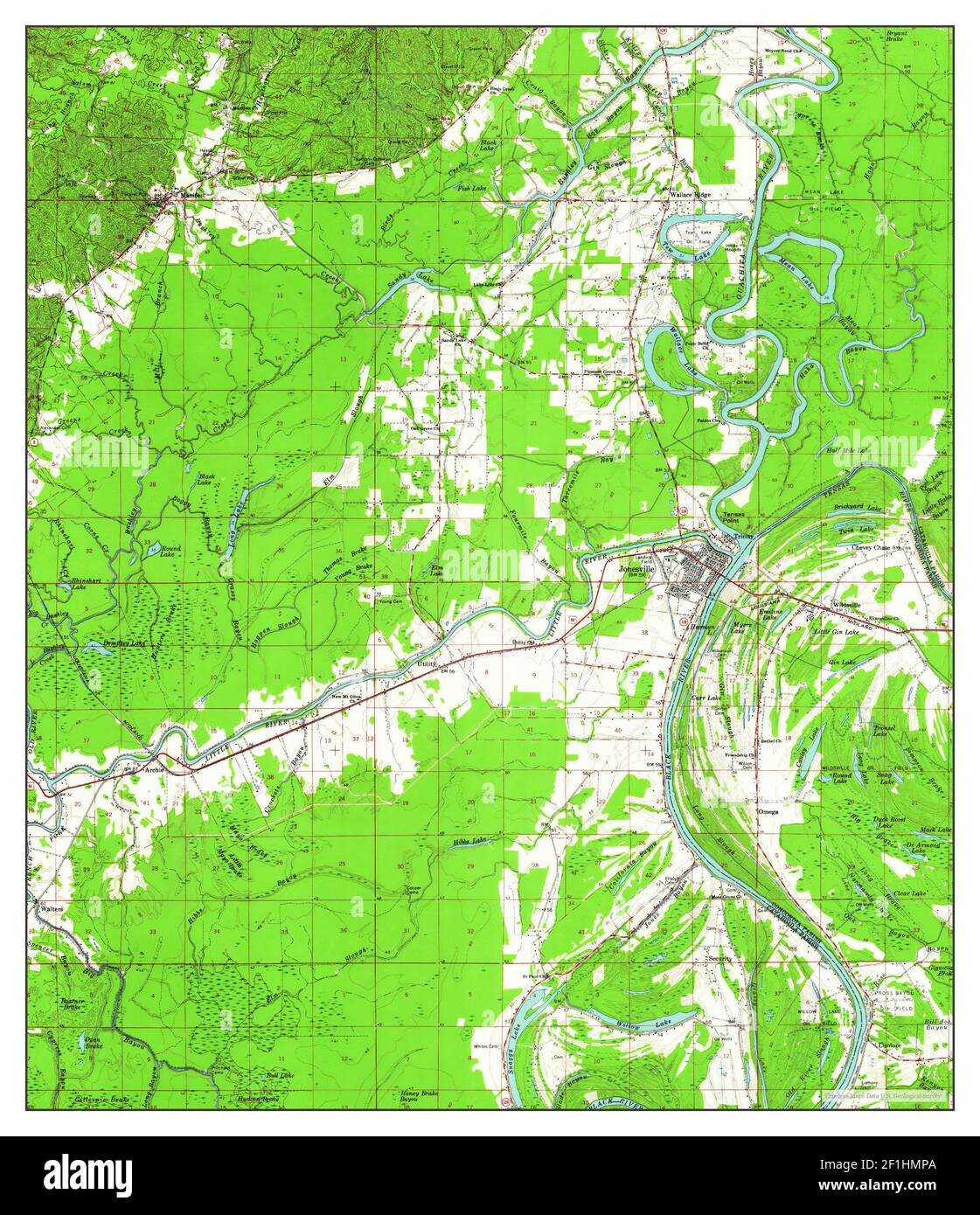 Map of jonesville hires stock photography and images Alamy
