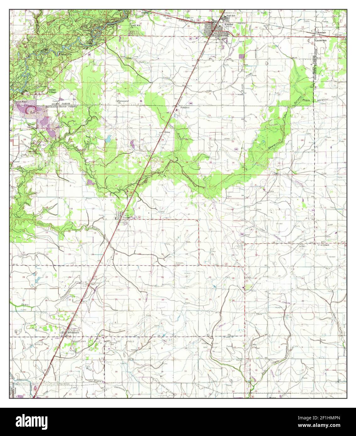 Kinder louisiana map Cut Out Stock Images & Pictures Alamy
