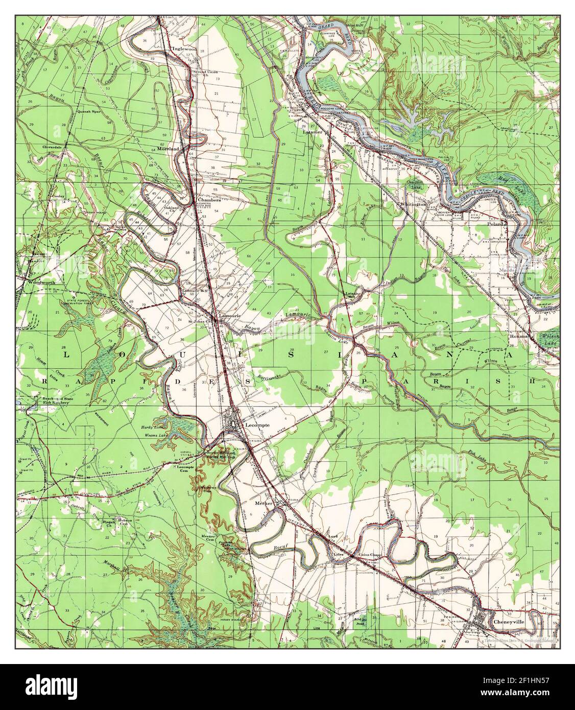louisiana map Cut Out Stock Images & Pictures Alamy