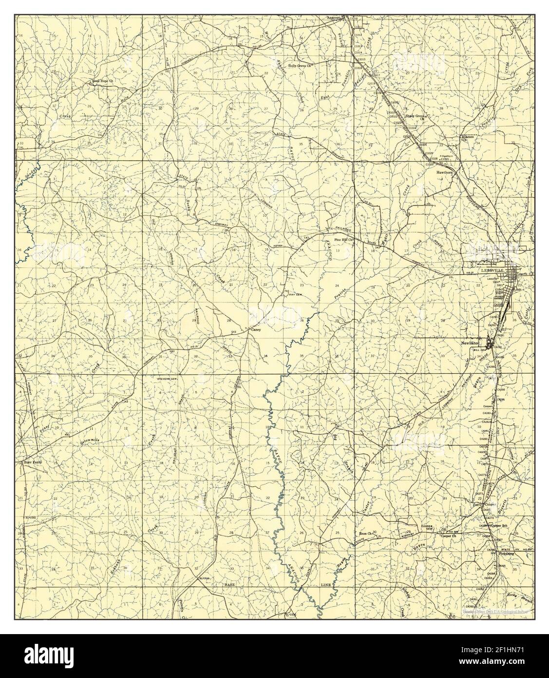 Leesville, Louisiana, map 1941, 162500, United States of America by Timeless Maps, data U.S