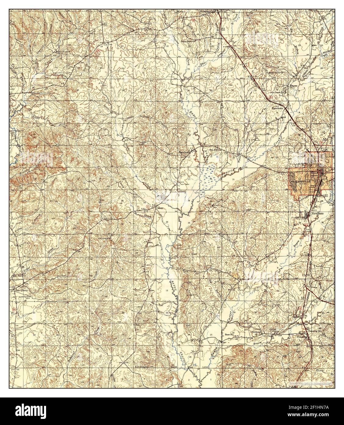 Leesville louisiana map hires stock photography and images Alamy