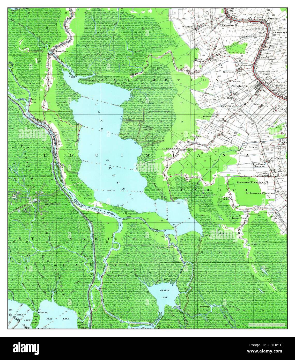 Map of napoleonville hires stock photography and images Alamy