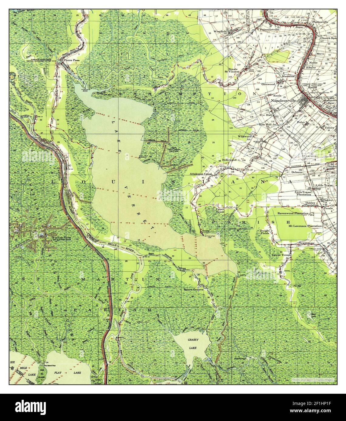 Napoleonville map hires stock photography and images Alamy
