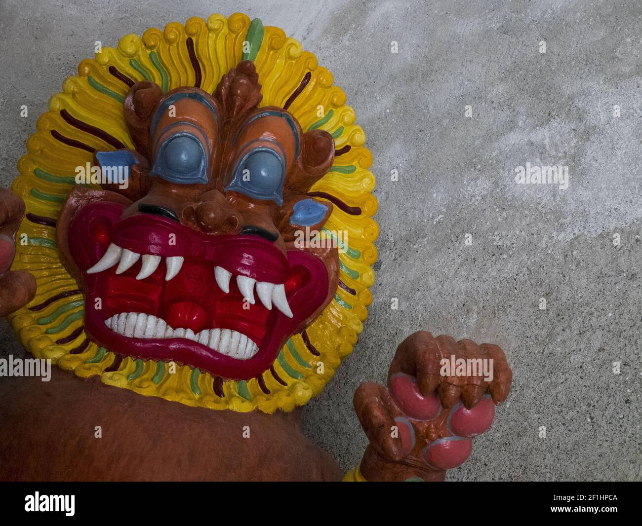 Tibetan deity statue in the Reinhold Messner museum in Brunico Stock ...