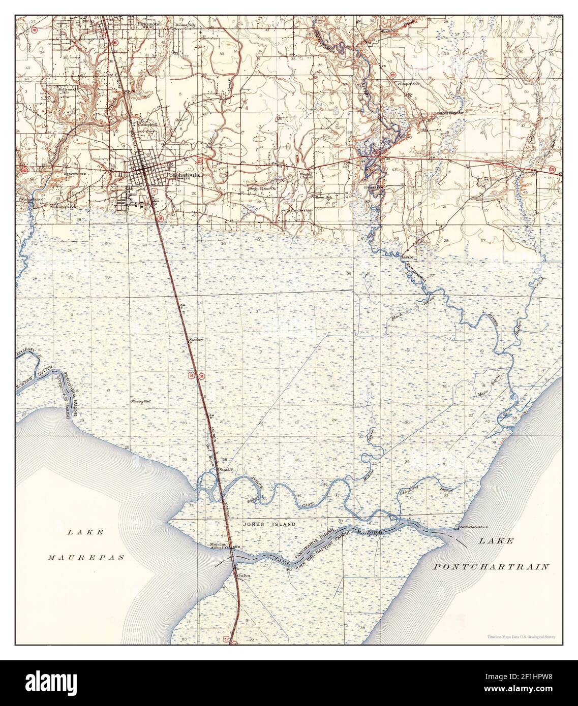 Map Of Ponchatoula Louisiana Ponchatoula, Louisiana, Map 1935, 1:62500, United States Of America By  Timeless Maps, Data U.s. Geological Survey Stock Photo - Alamy