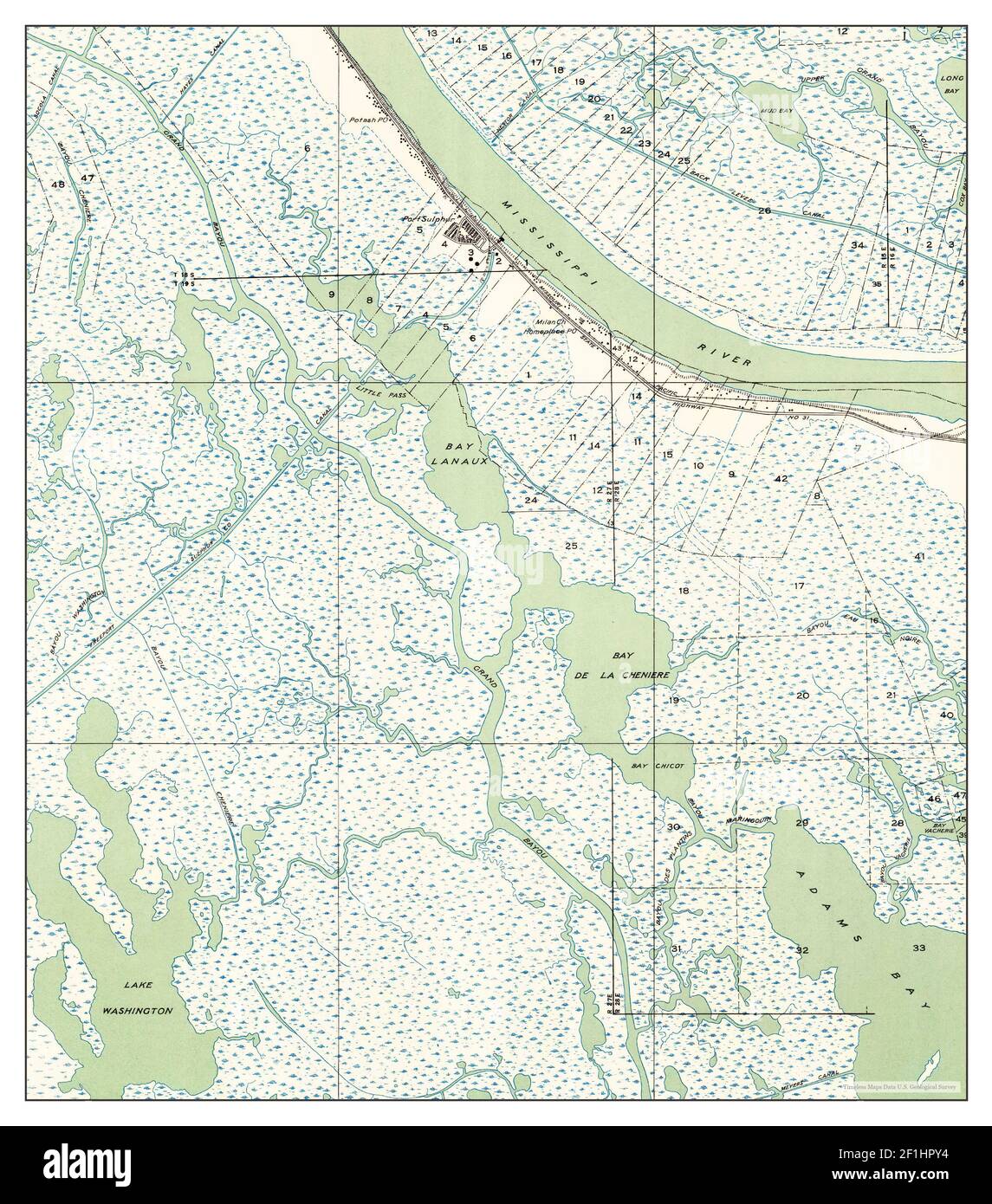 Port Sulphur La Map Port Sulphur Map High Resolution Stock Photography And Images - Alamy