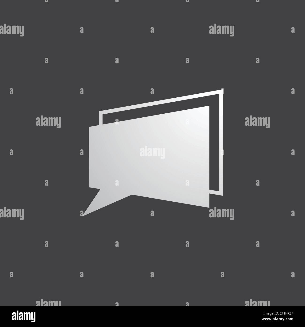 Speech bubbles icon vector Stock Vector Images Alamy