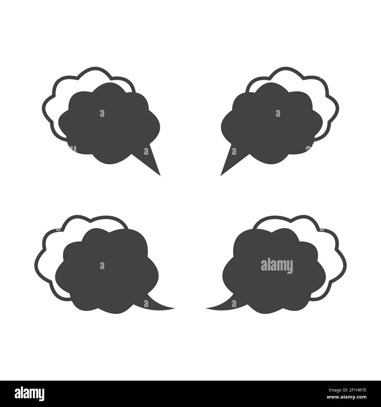 Speech bubbles vector set Stock Vector Image & Art - Alamy