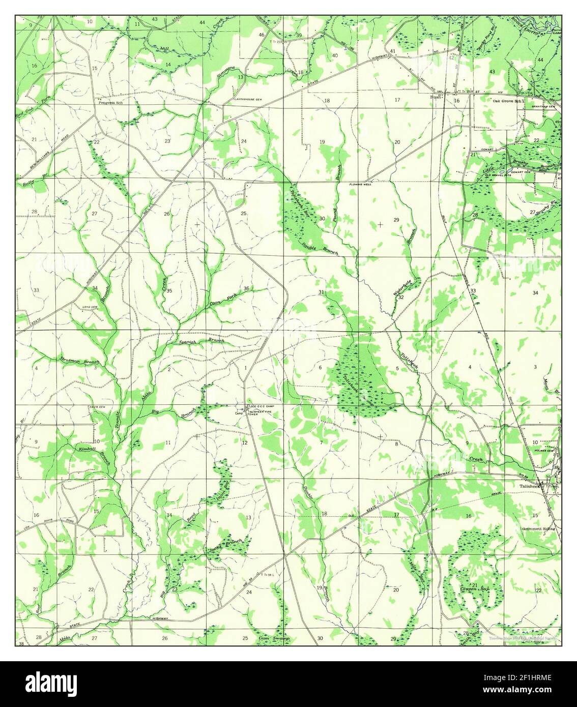 Talisheek, Louisiana, map 1942, 131680, United States of America by Timeless Maps, data U.S