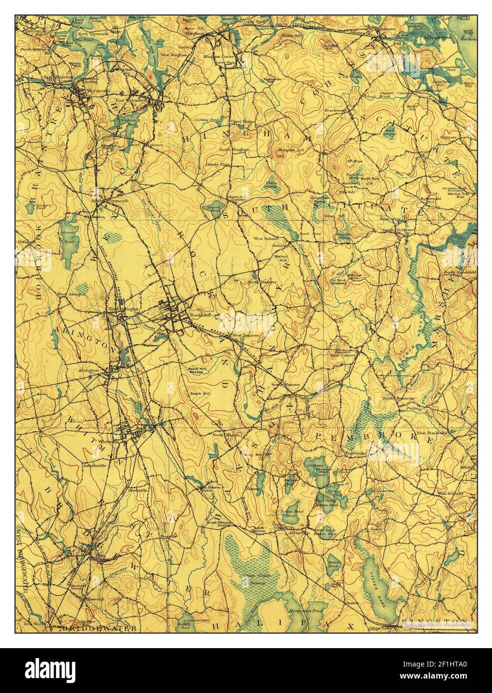 Abington, Massachusetts, map 1893, 162500, United States of America by